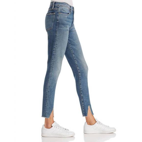 NEW FRAME le high skinny split jean in beckett